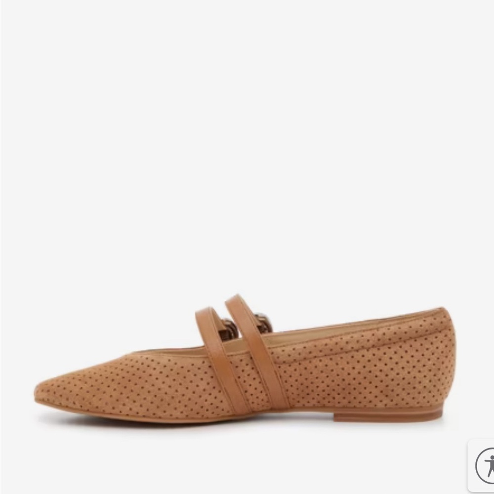Dolce Vita Tan Perforated Loafers - Picture 3 of 4